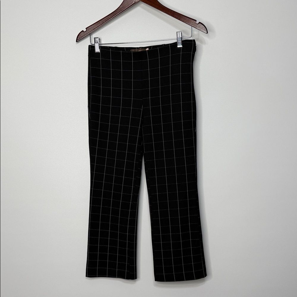Crosby Black and White Checker Print Pants Size Small